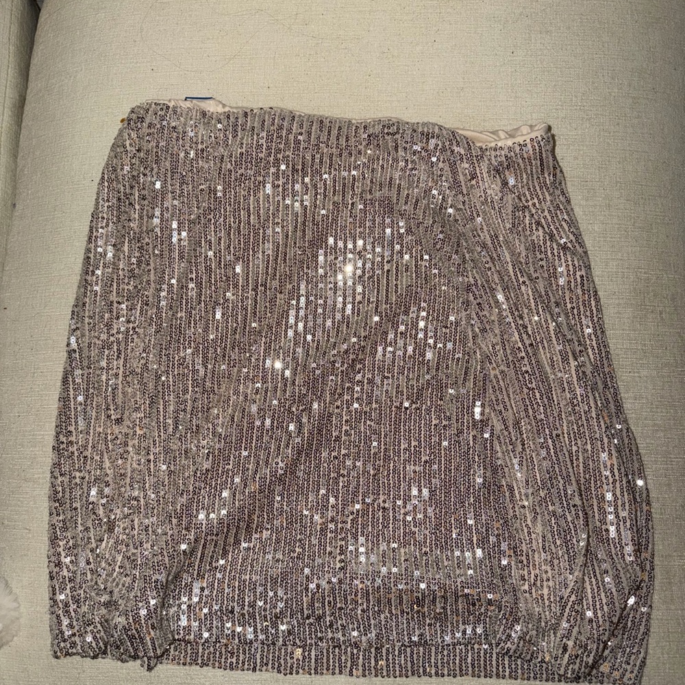 Old Navy Glittering Mini Skirt - Silver